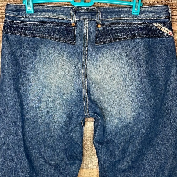 Diesel Crossim Dark Wash Denim Jeans Straight Leg Size 32 - Picture 7 of 14